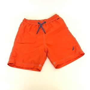 Boys Nautica Orange Swimming Shorts/Trunks Size 8
